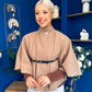 Freah Detailed Cape Jacket Beige