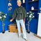 Freah Detailed Cape Jacket Khaki