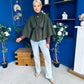 Freah Detailed Cape Jacket Khaki
