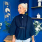 Freah Detailed Cape Jacket Navy