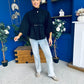 Freah Detailed Cape Jacket Black
