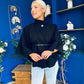 Freah Detailed Cape Jacket Black