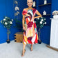 Tracey Detailed Midi Dress Geo Autumn