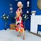 Tracey Detailed Midi Dress Geo Autumn