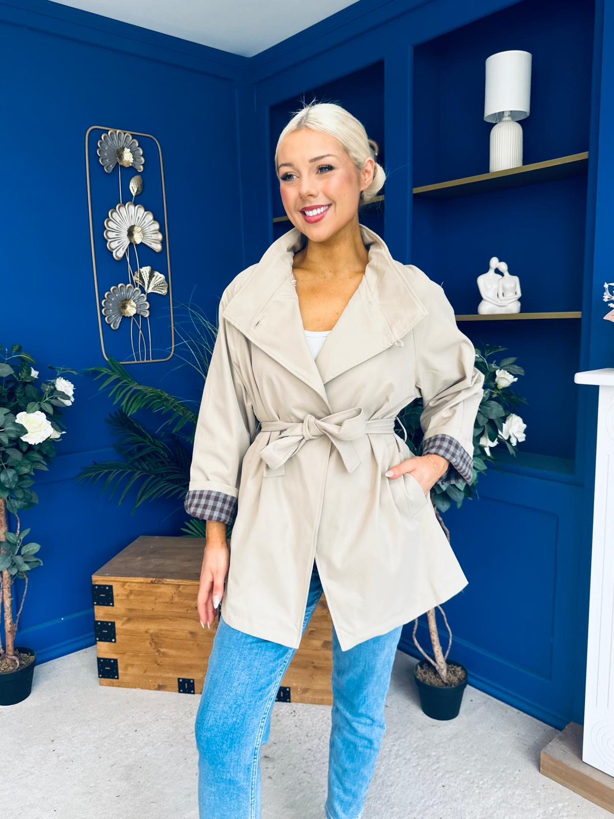 Jacinta Detailed Jacket Beige