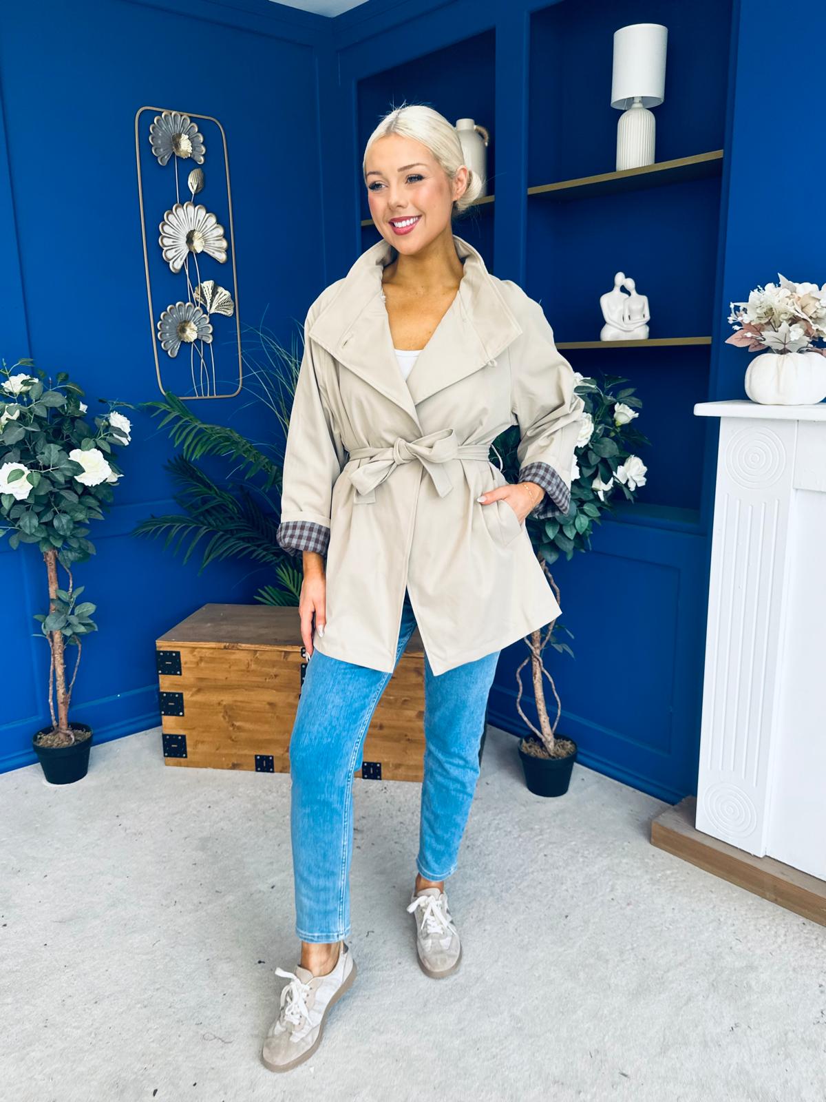 Jacinta Detailed Jacket Beige