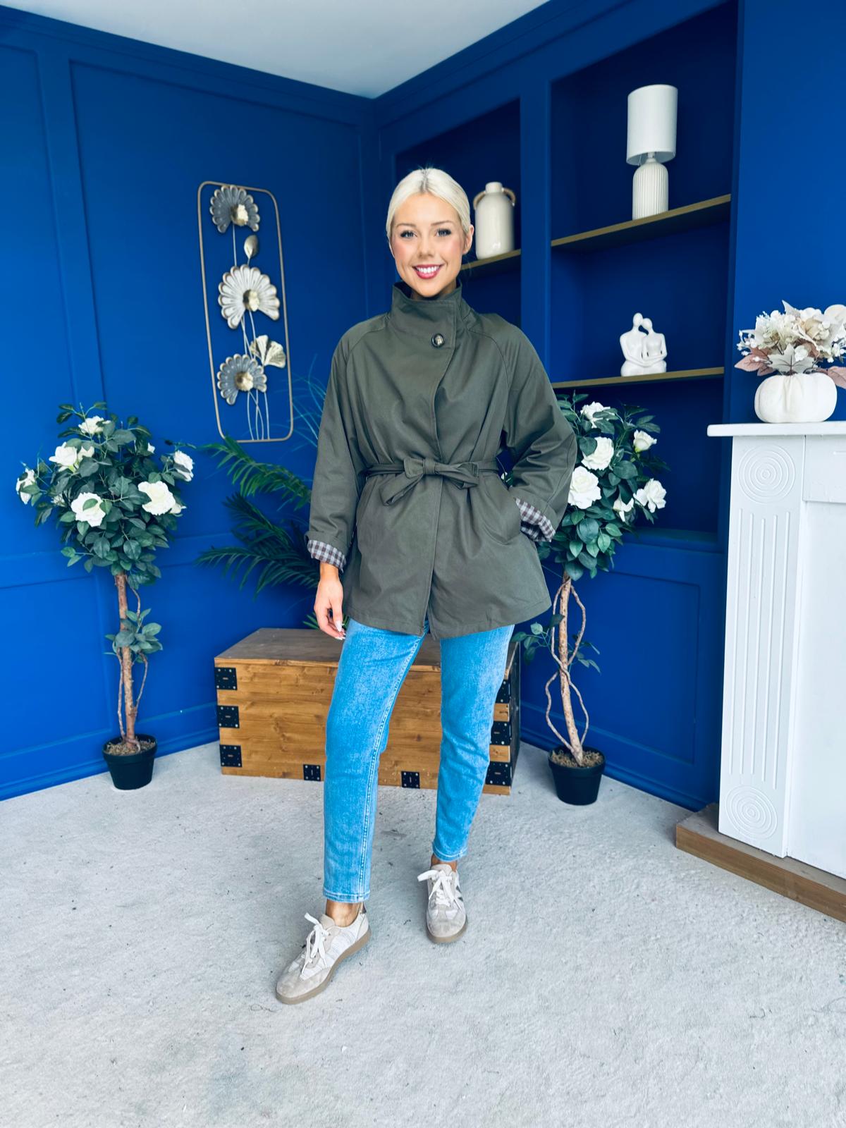 Jacinta Detailed Jacket Khaki