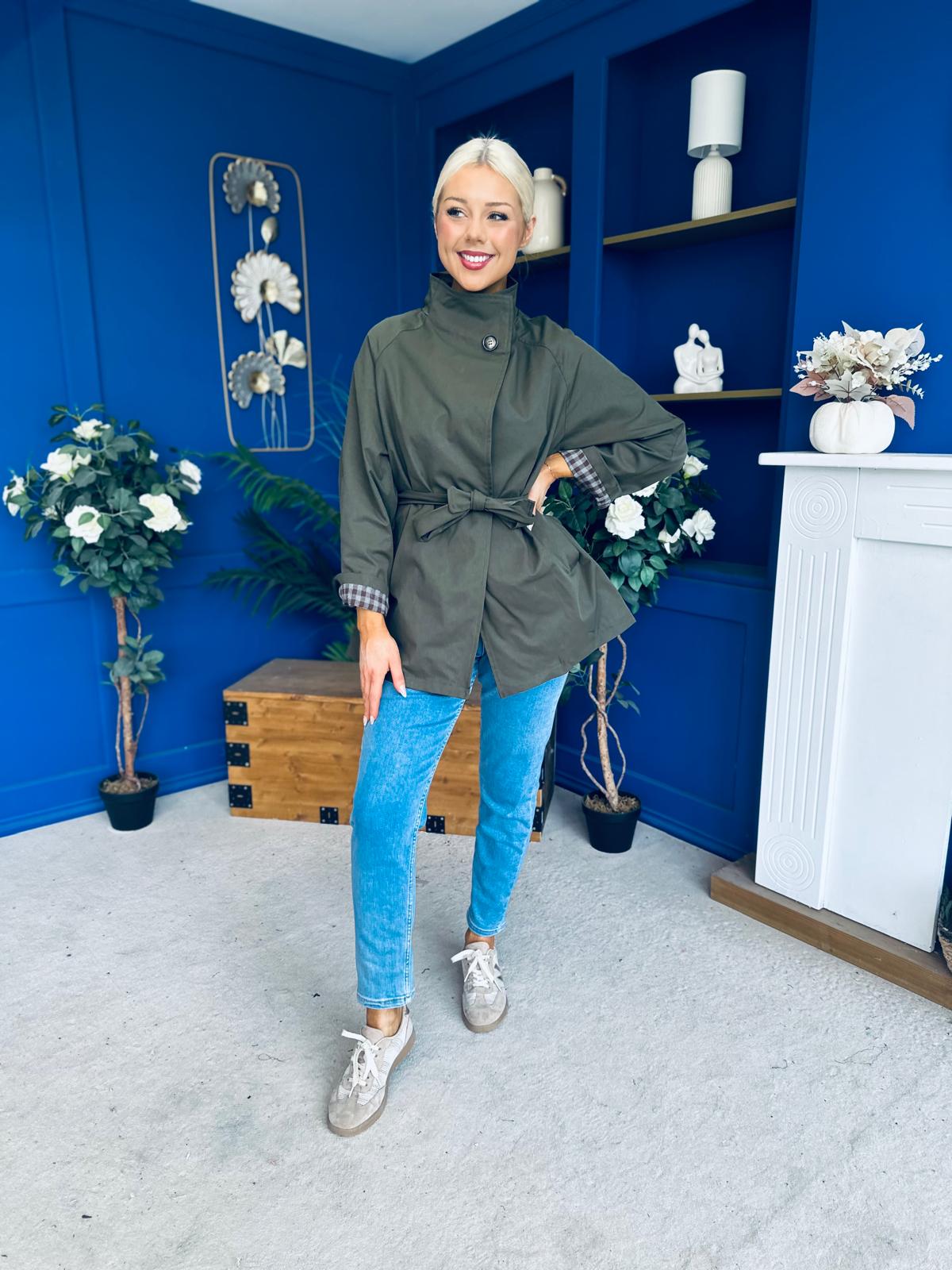 Jacinta Detailed Jacket Khaki
