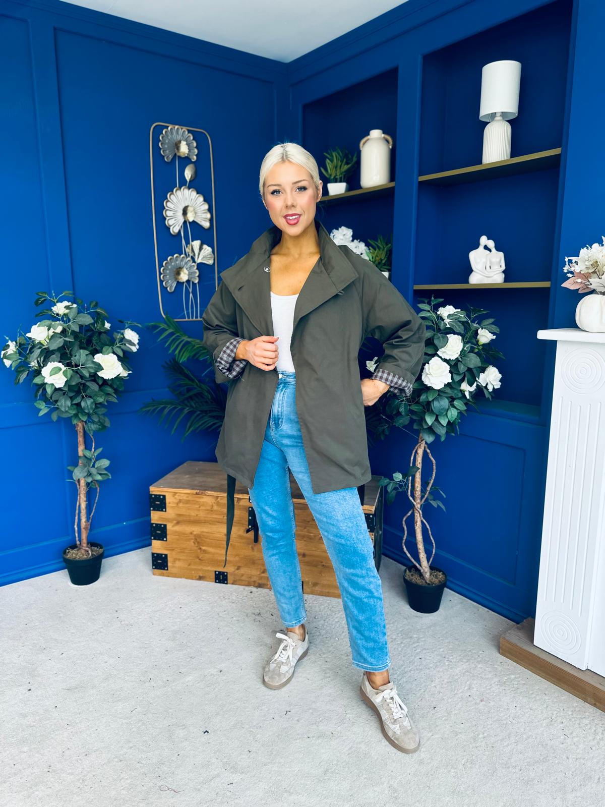 Jacinta Detailed Jacket Khaki