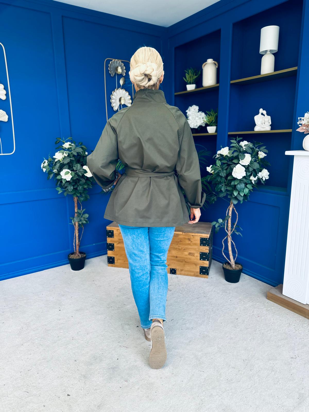 Jacinta Detailed Jacket Khaki