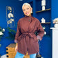 Jacinta Detailed Jacket Burgundy