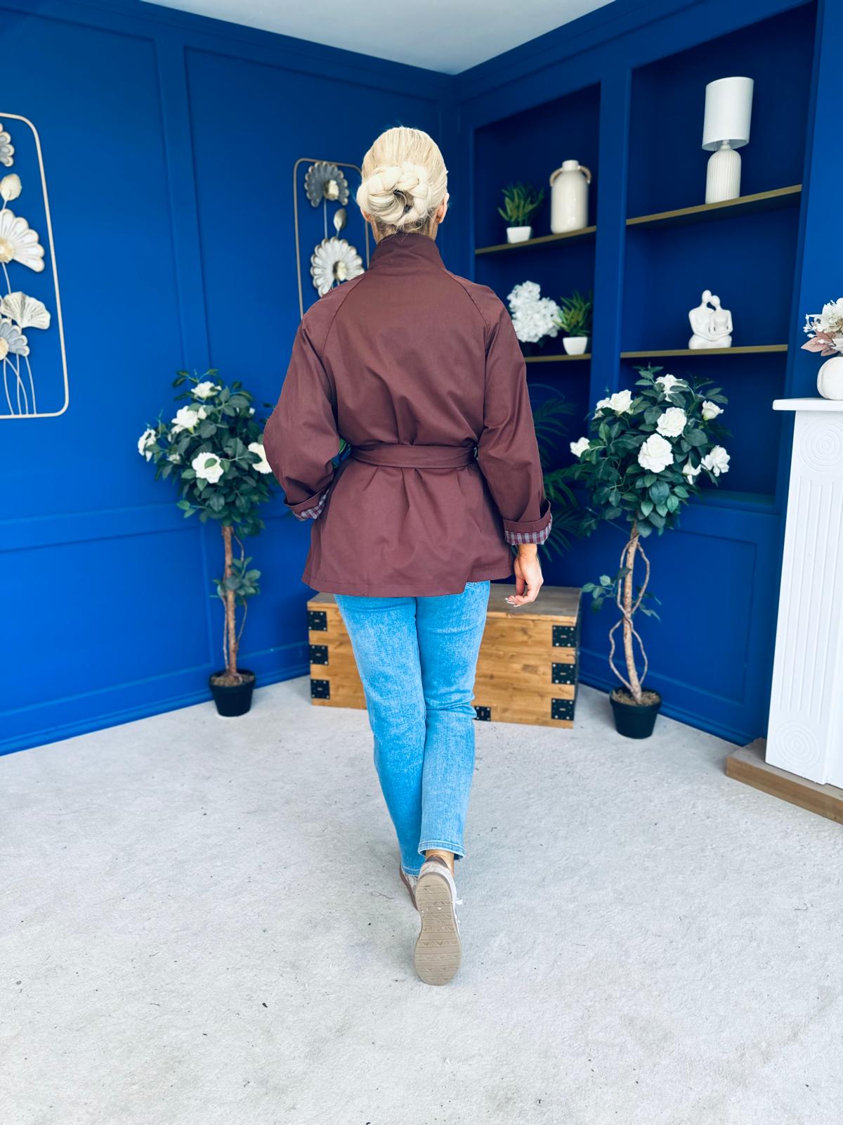 Jacinta Detailed Jacket Burgundy