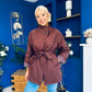 Jacinta Detailed Jacket Burgundy