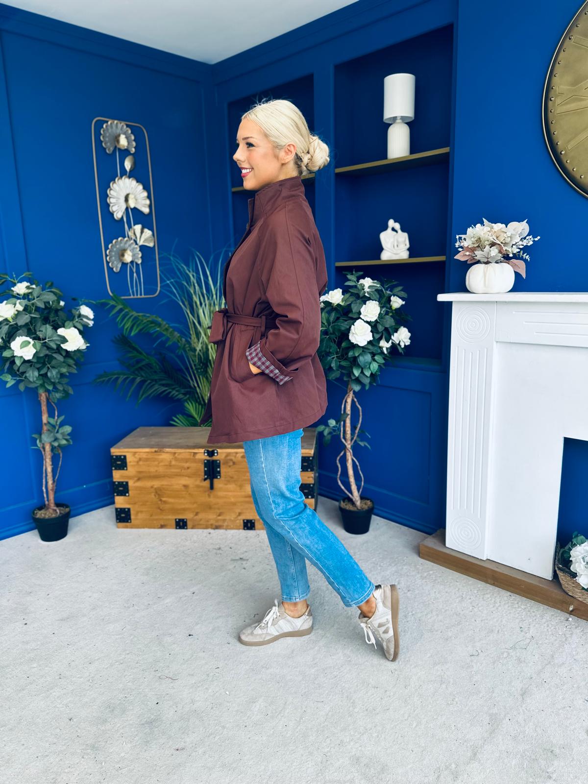 Jacinta Detailed Jacket Burgundy