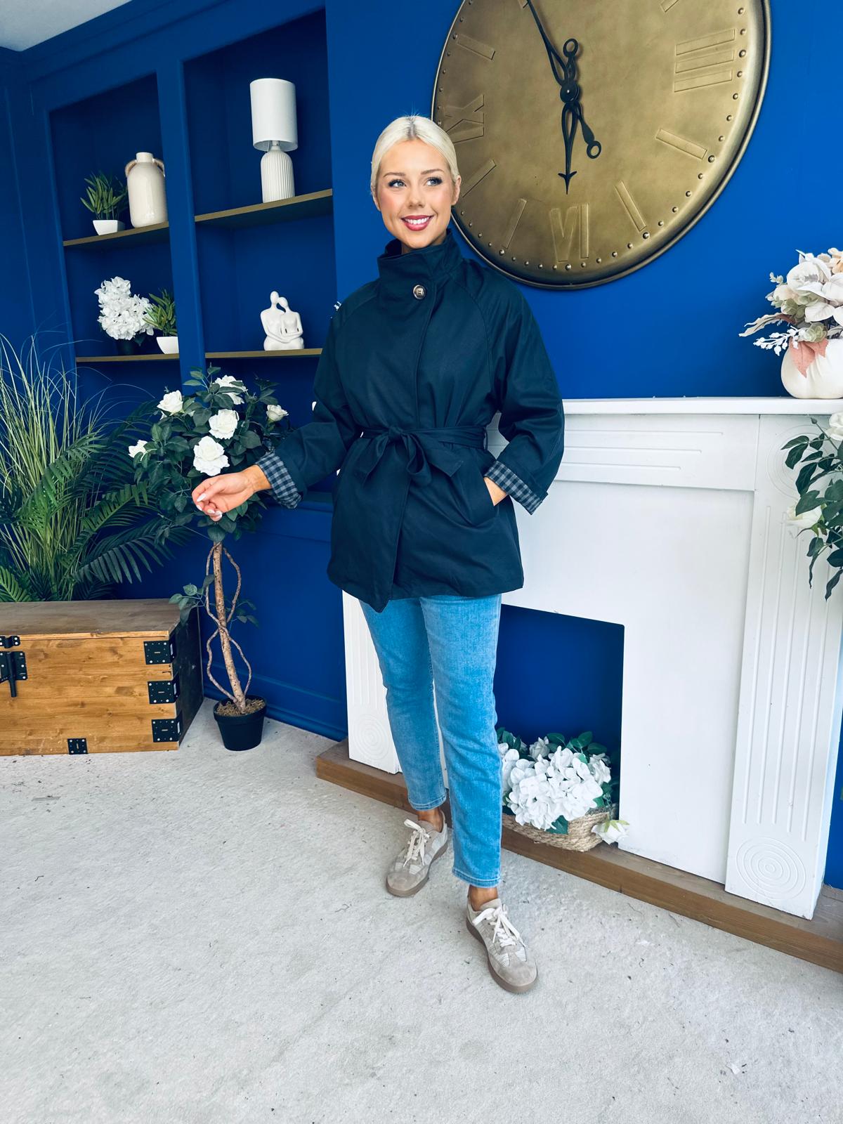 Jacinta Detailed Jacket Navy