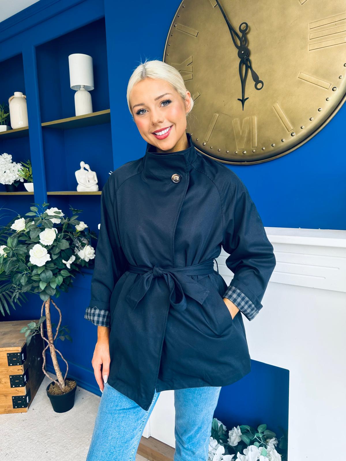 Jacinta Detailed Jacket Navy