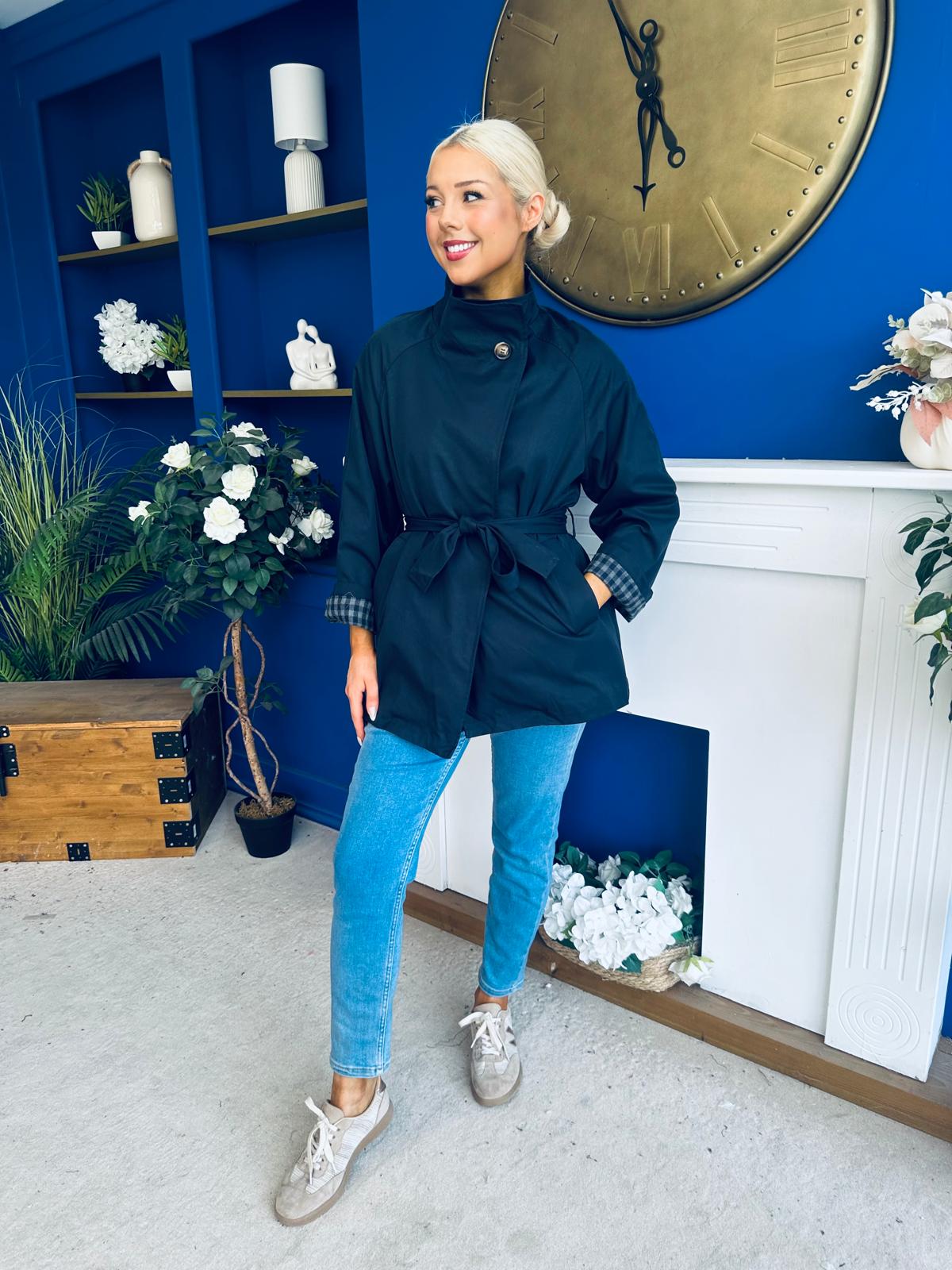 Jacinta Detailed Jacket Navy