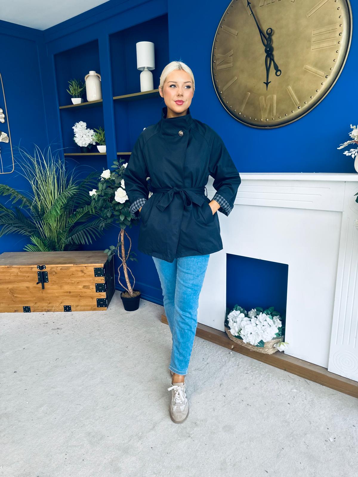 Jacinta Detailed Jacket Navy