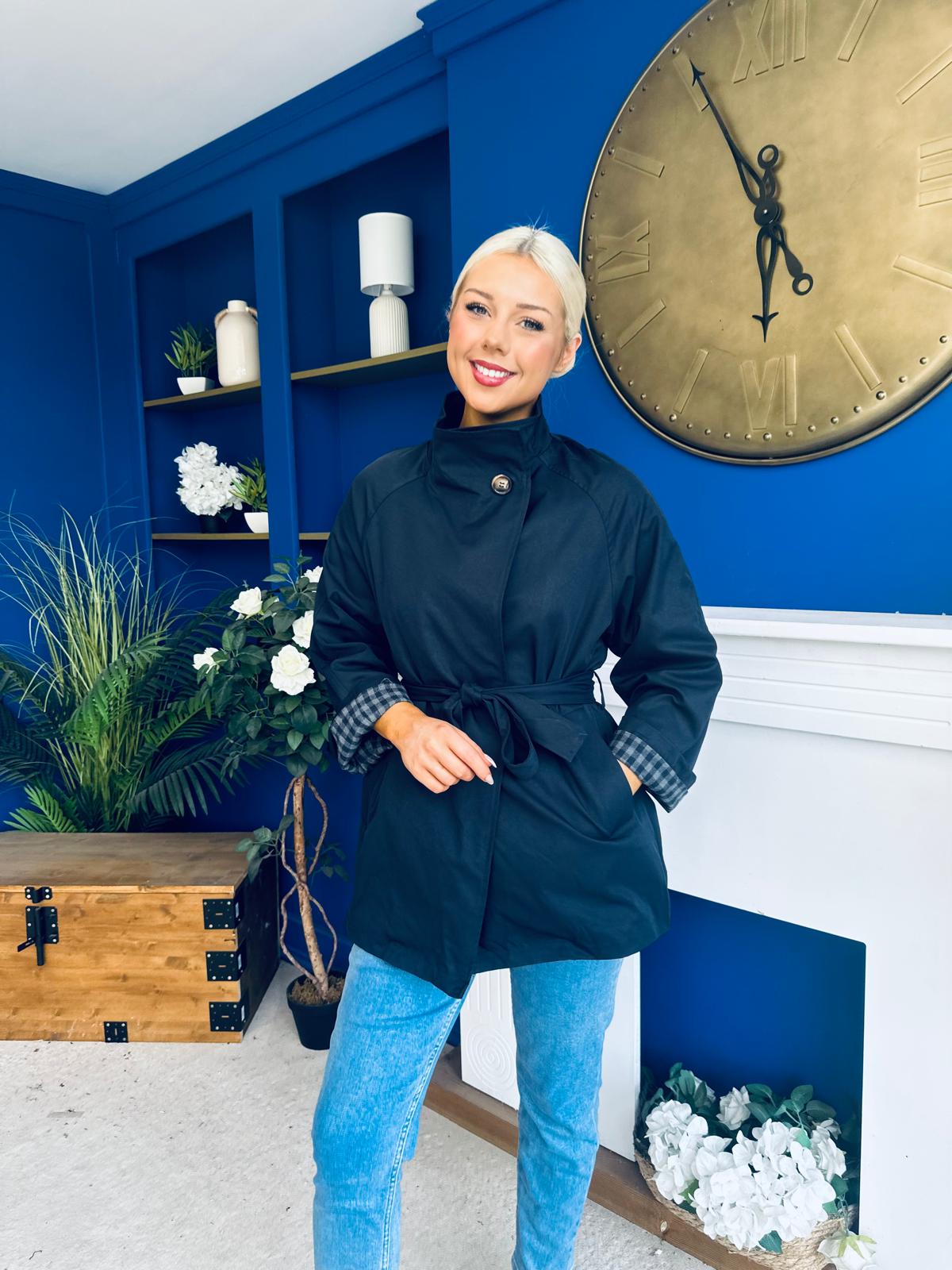 Jacinta Detailed Jacket Navy