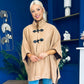 Rachel Toggle & Rope Poncho Camel