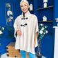 Rachel Toggle & Rope Poncho Cream