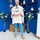 Rachel Toggle & Rope Poncho Cream