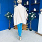 Rachel Toggle & Rope Poncho Cream