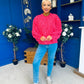 Martha Bell Sleeve Jumper Leopard Pink