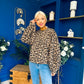 Martha Bell Sleeve Jumper Leopard Beige