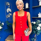 Jamie Waistcoat And Jo Trouser Set Red