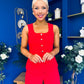 Jamie Waistcoat And Jo Trouser Set Red