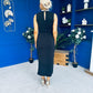 Bernice Embellished Neckline Midi Dress Black