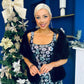 Lisbon Square Neck Sequin Midi Dress Black