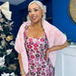 Hanna Faux Fur Shawl Pink