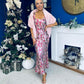 Hanna Faux Fur Shawl Pink