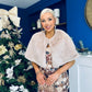 Philis Faux Fur Shawl Cream