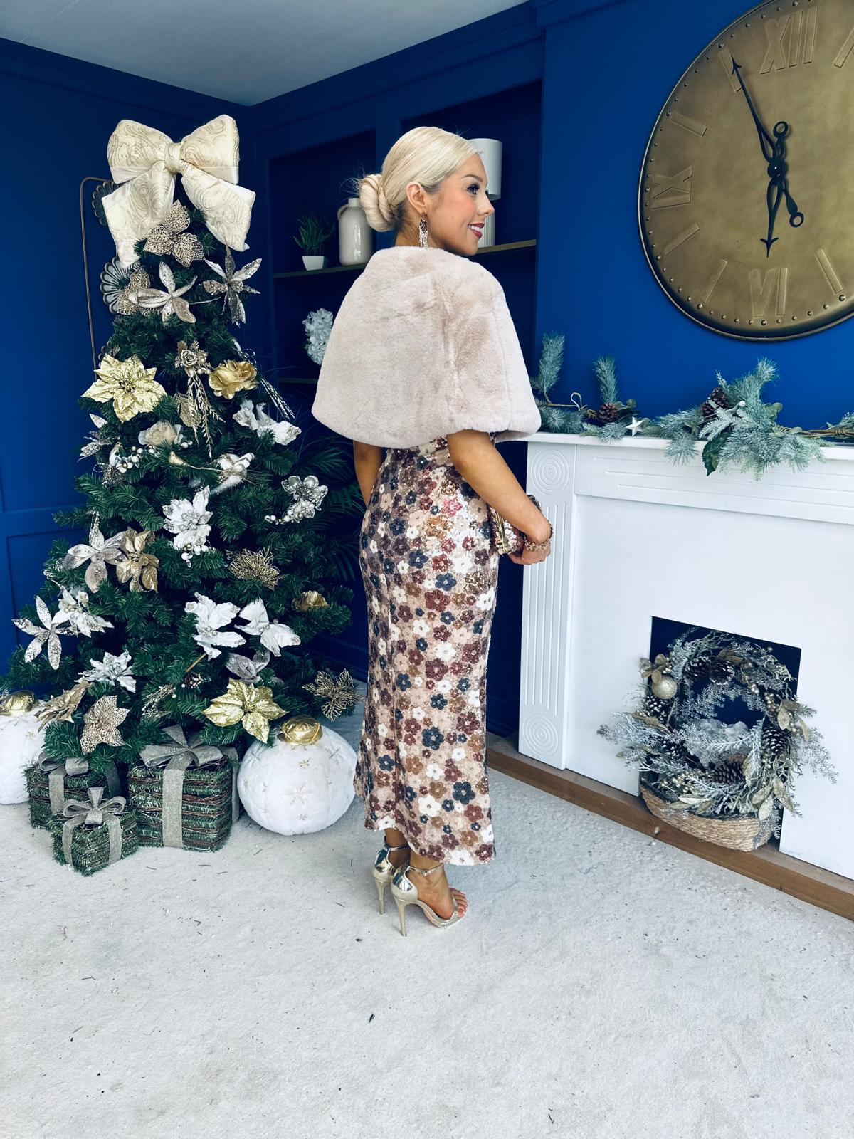 Philis Faux Fur Shawl Cream