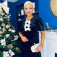 Casey Pearl & Velvet Occasion Dress Black