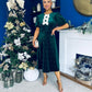 Casey Pearl & Velvet Occasion Dress Forest