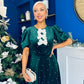Casey Pearl & Velvet Occasion Dress Forest