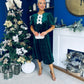 Casey Pearl & Velvet Occasion Dress Forest