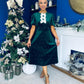 Casey Pearl & Velvet Occasion Dress Forest