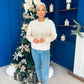 Hina Sequin Knit Jumper Cream