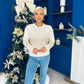 Hina Sequin Knit Jumper Cream