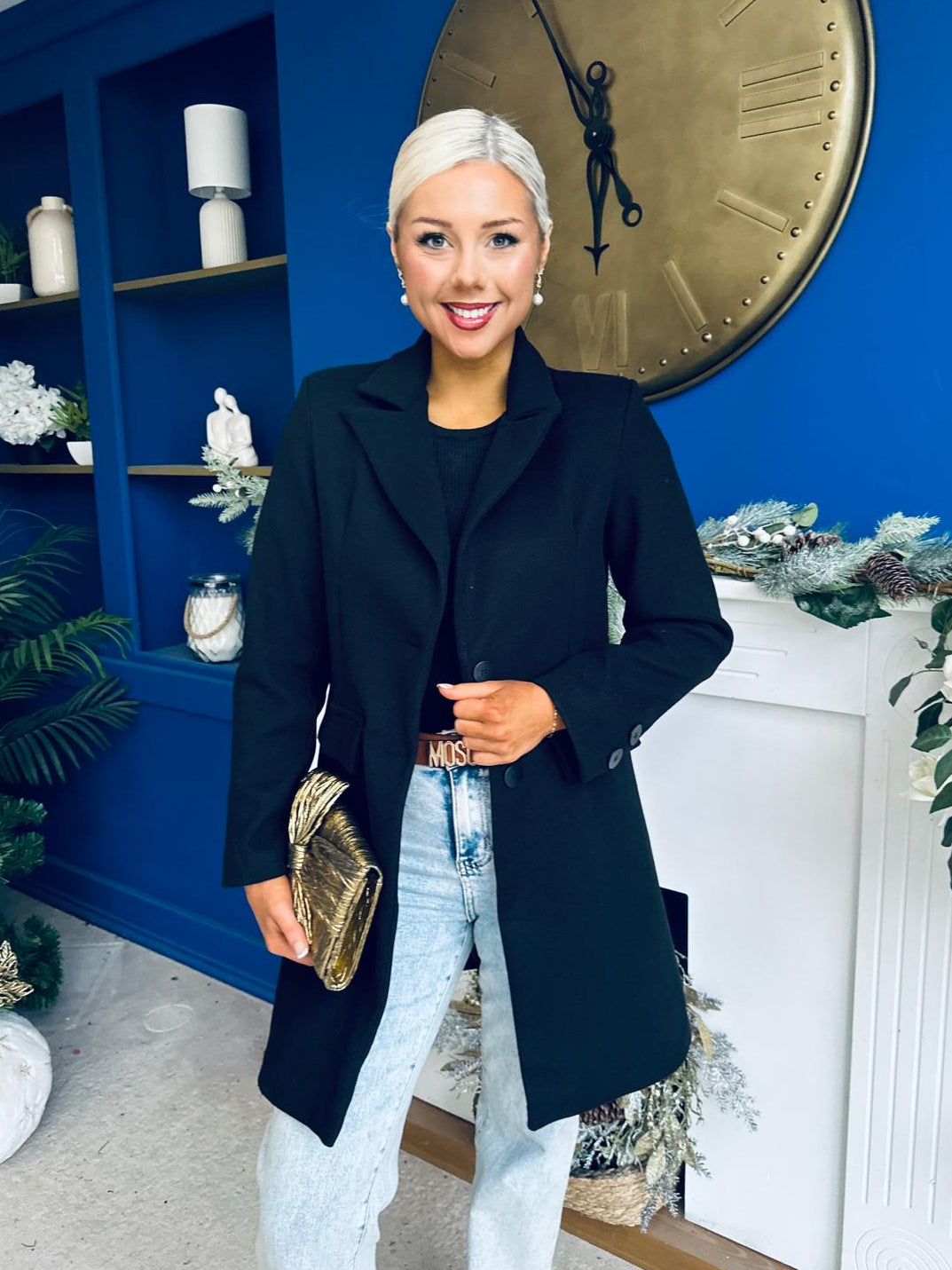 Kristen Mid Length Jacket Black