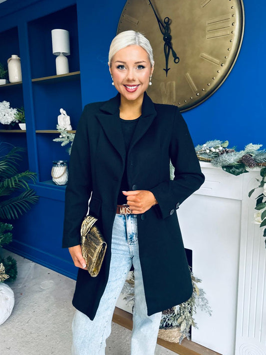Kristen Mid Length Jacket Black
