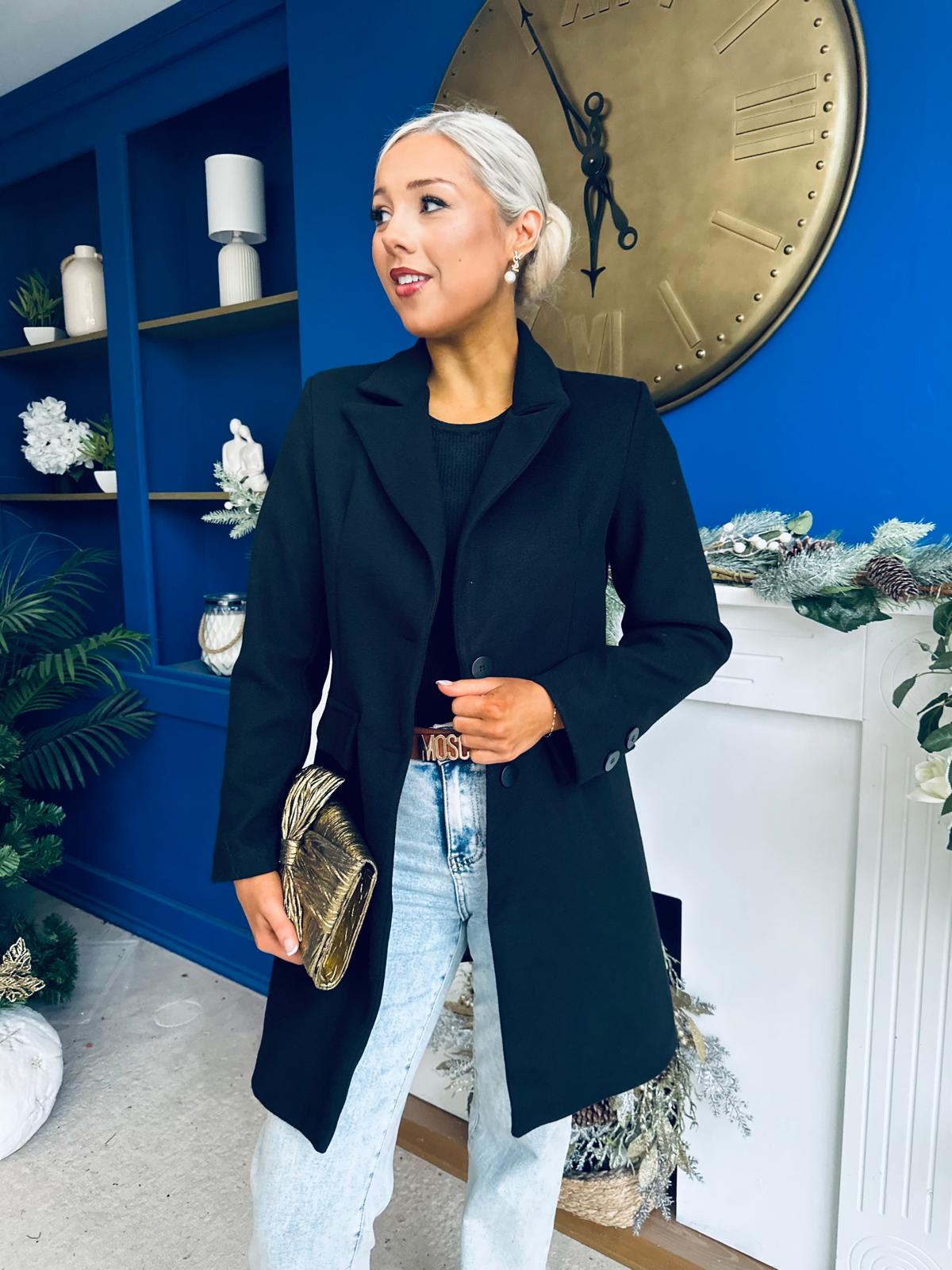 Kristen Mid Length Jacket Black