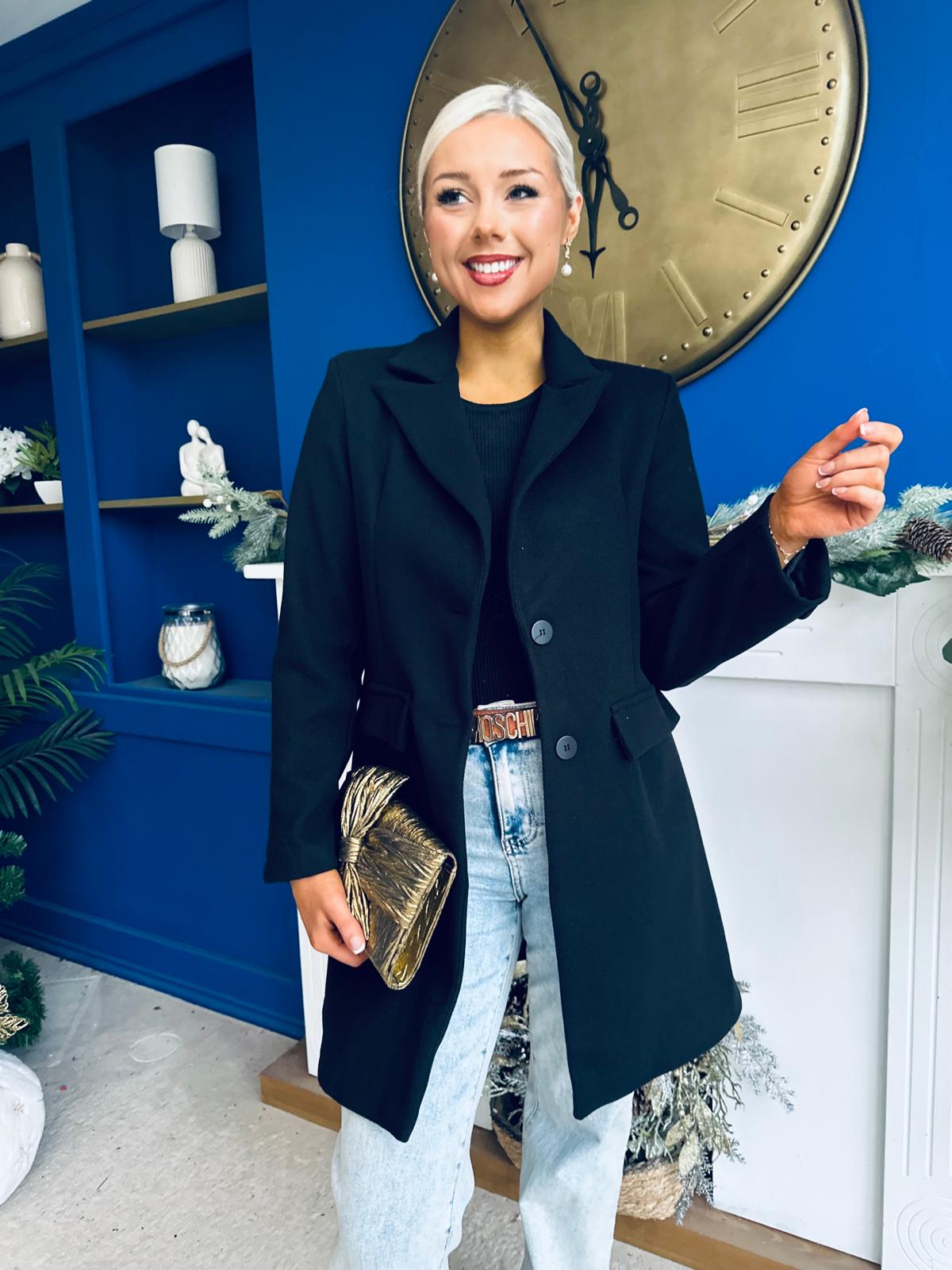 Kristen Mid Length Jacket Black