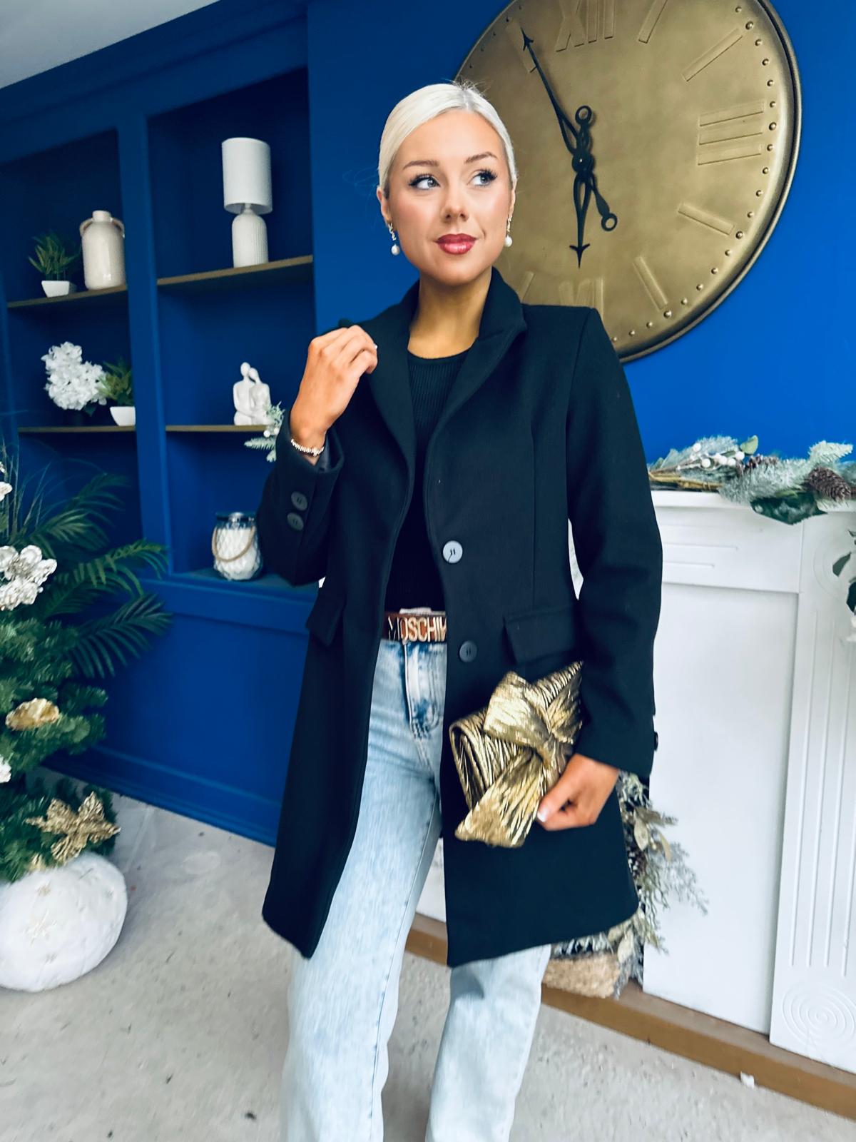 Kristen Mid Length Jacket Black