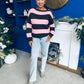 Edel Button Detailed Knitted Jumper Pink